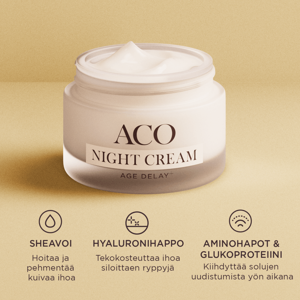 ACO Face Age Delay+ Night Cream hajustettu 50 ml