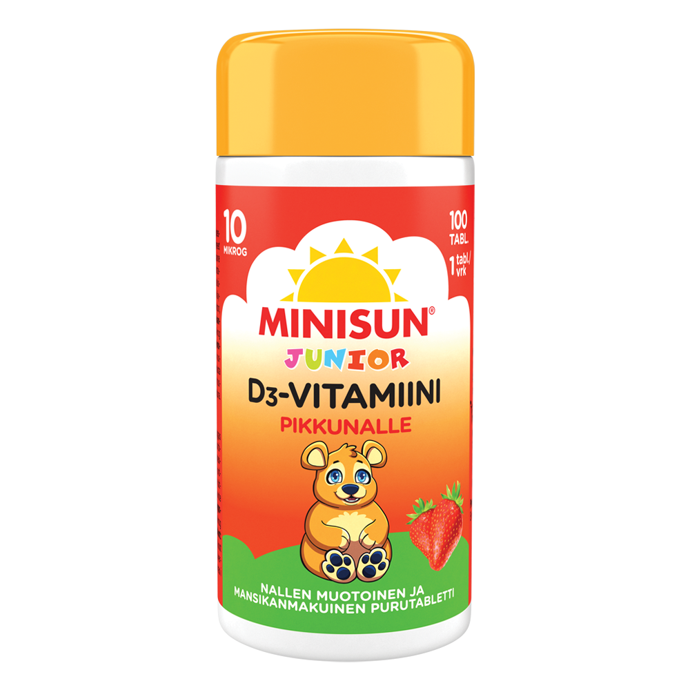 Minisun D-vitamiini Pikkunalle mansikka